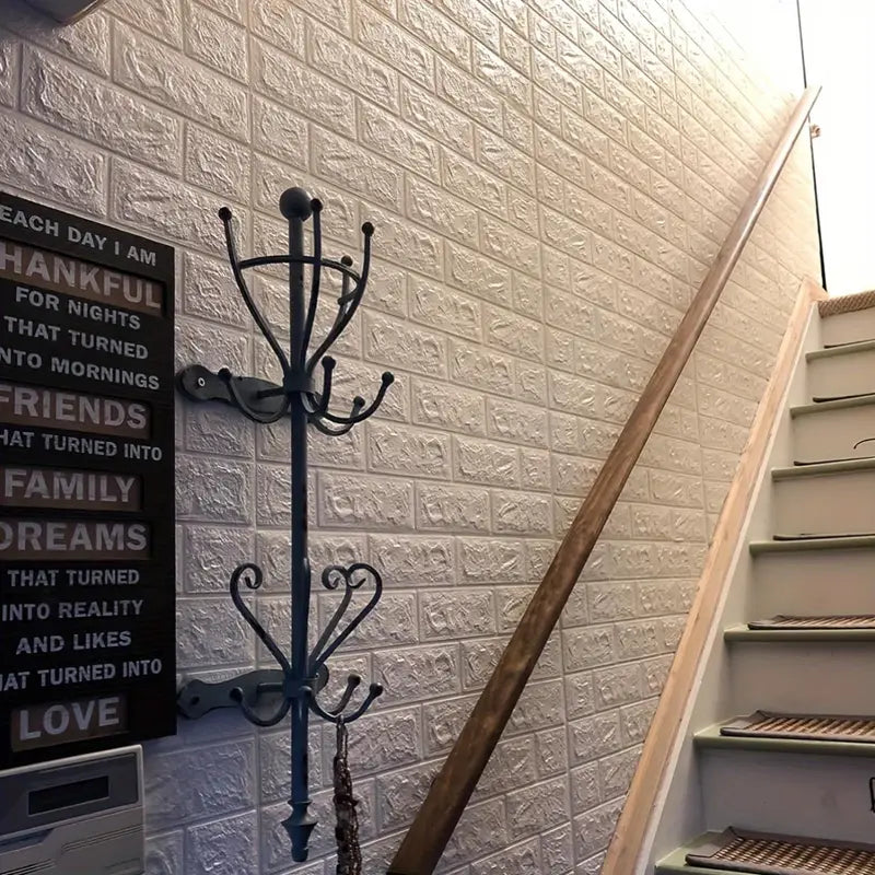 Tapet 3D Autoadeziv din Spumă, Texturat, Rezistent la Umiditate, 70 x 77 cm, 6mm grosime