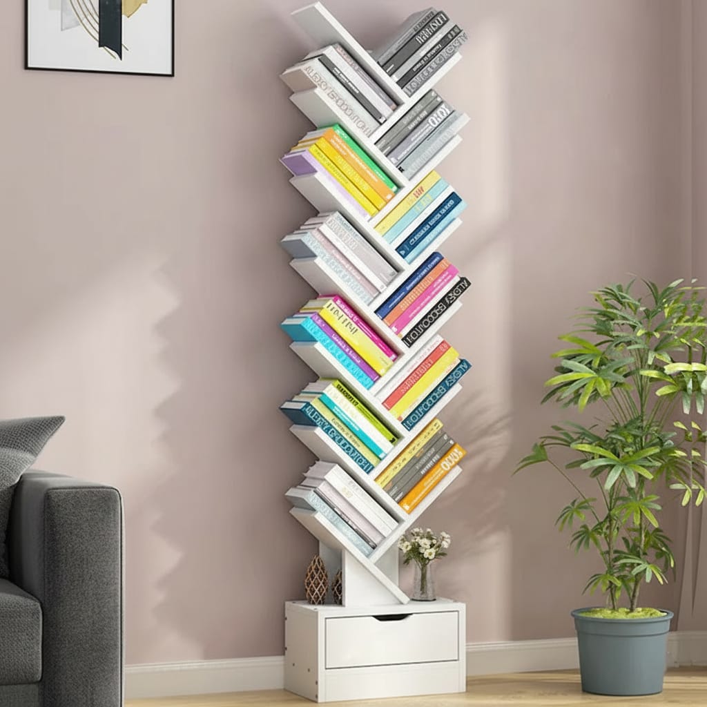 洋楽 BOOKIE Bibliotecă de perete XL Iacopo (321,6 x 236,4 cm), Stejar Rustic