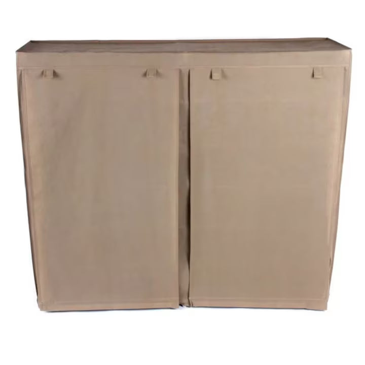 Dulap pentru pantofi cu husă textilă, 6 etaje, până la 36 perechi, 118 x 30 x 120 cm - Cafeniu