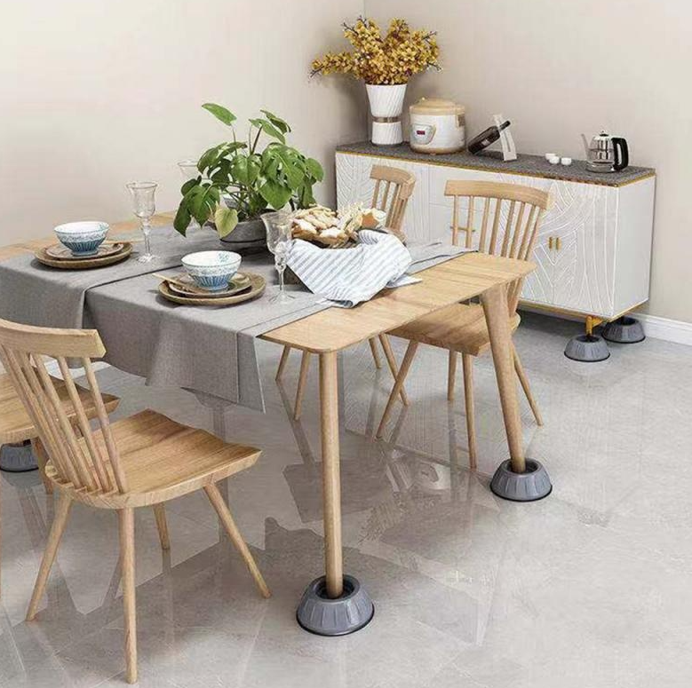 Set 4 Suporturi Antivibrații pentru Mașina de Spălat, Piciorușe Anti-Zgomot