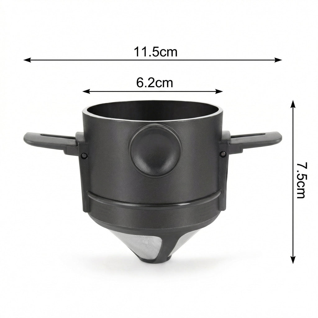 Filtrul de cafea cu cotele marcate: 11,5 cm, 6,2 cm, 7,5 cm