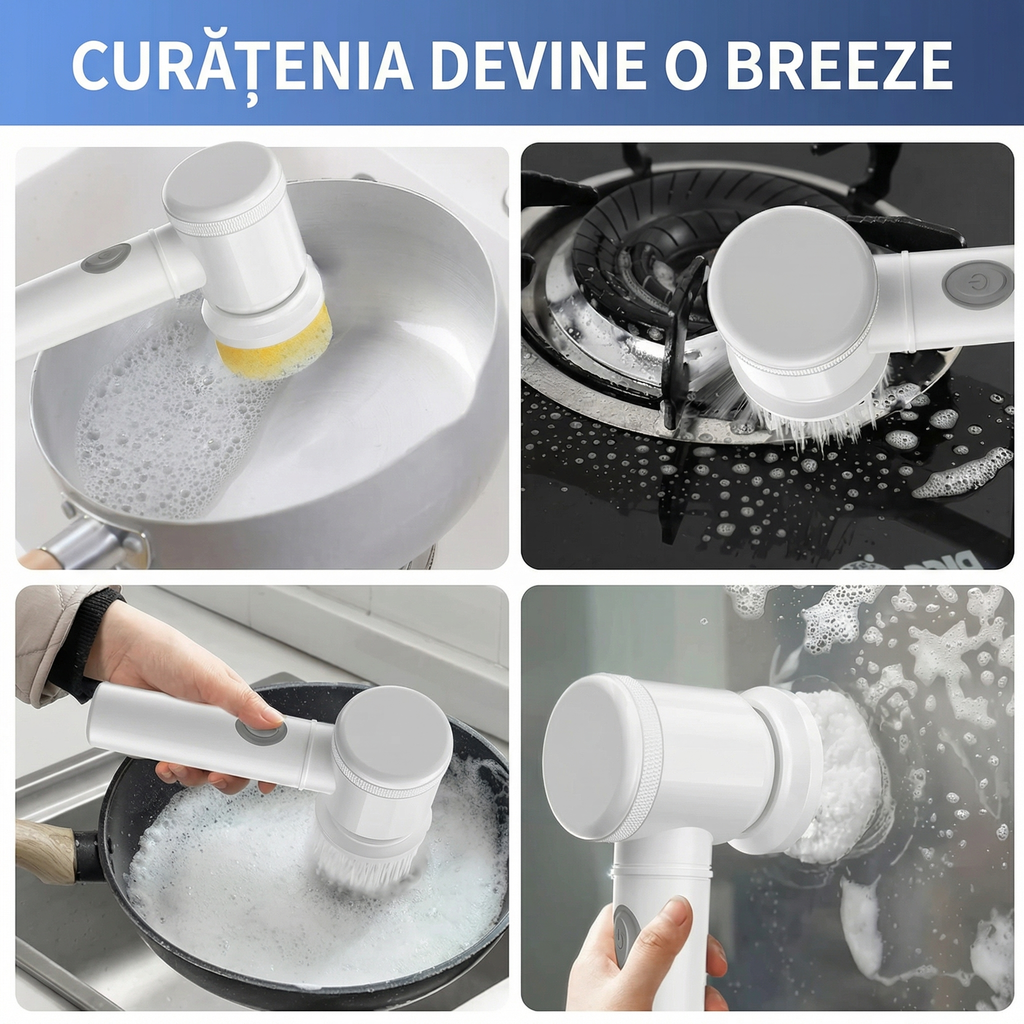 Peria folosită la patru treburi: oală cu spumă, aragaz, tigaie și cabină de duș