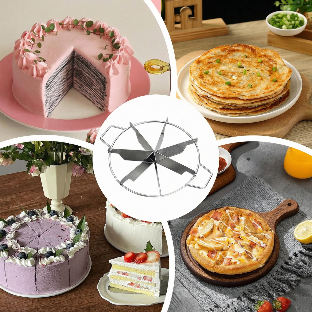 Preparate pentru divizor: tort, pizza, clătite