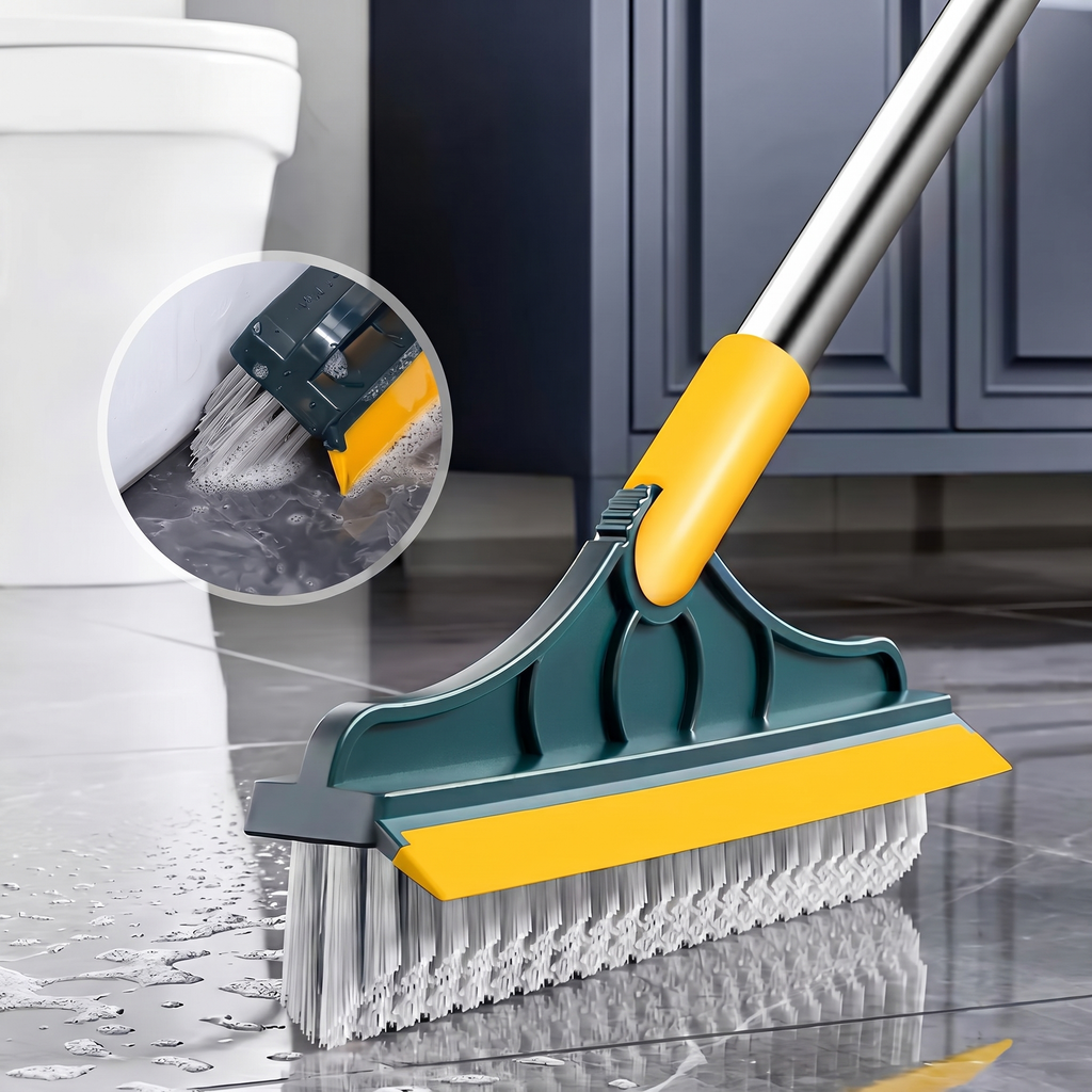 Perie de curățenie 2 în 1 cu racletă și cap rotativ 120°