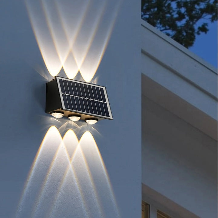 Aplica LED exterior 6W solara, perete, lumina automata
