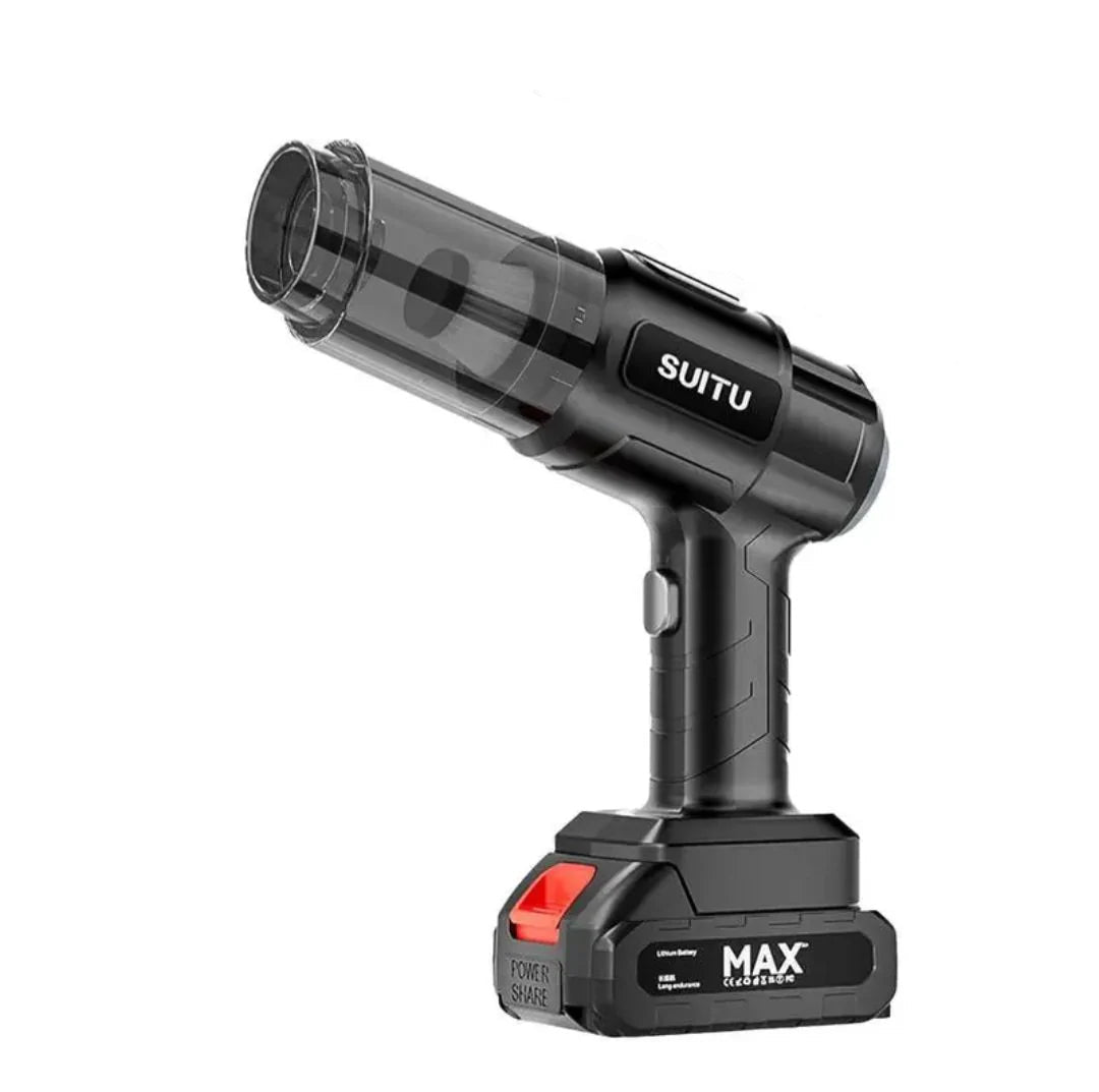 Aspirator si Suflanta de Aer Portabila 4 in 1, Acumulator Detasabil, Putere Mare de Aspirare, pentru Masina, Casa si Birou