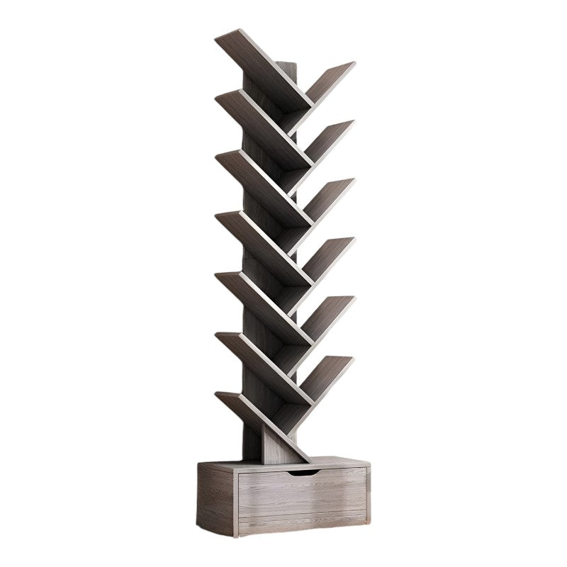 Raft decorativ Tree Design gri, 158x34 cm, MDF rezistent