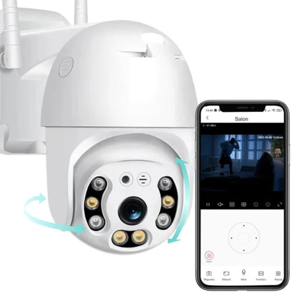 Cameră de supraveghere WiFi Full HD, 2MP / 3MP, vedere color noaptea, rotire 360°
