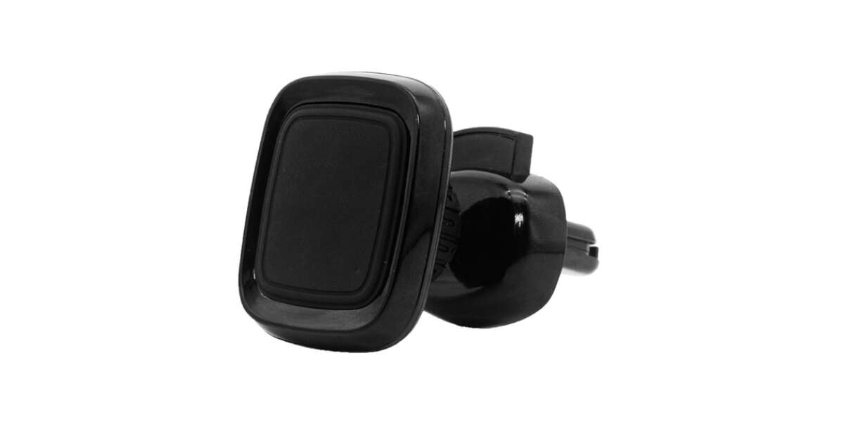 Suport magnetic rotativ 360° negru pentru smartphone