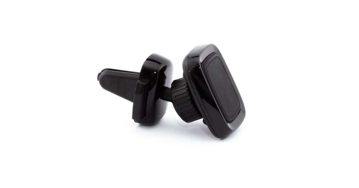 Suport magnetic rotativ 360° negru pentru smartphone