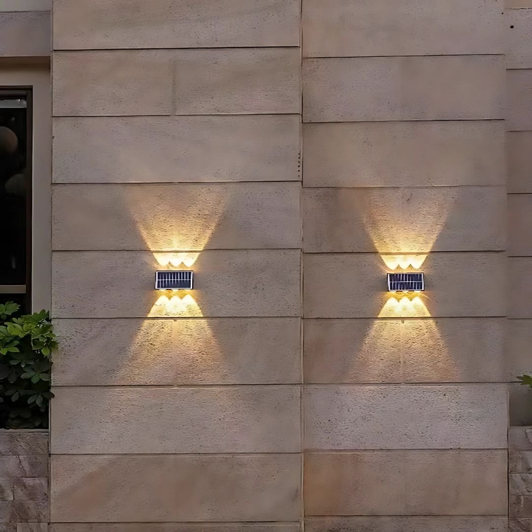 Aplica LED exterior 6W solara, perete, lumina automata