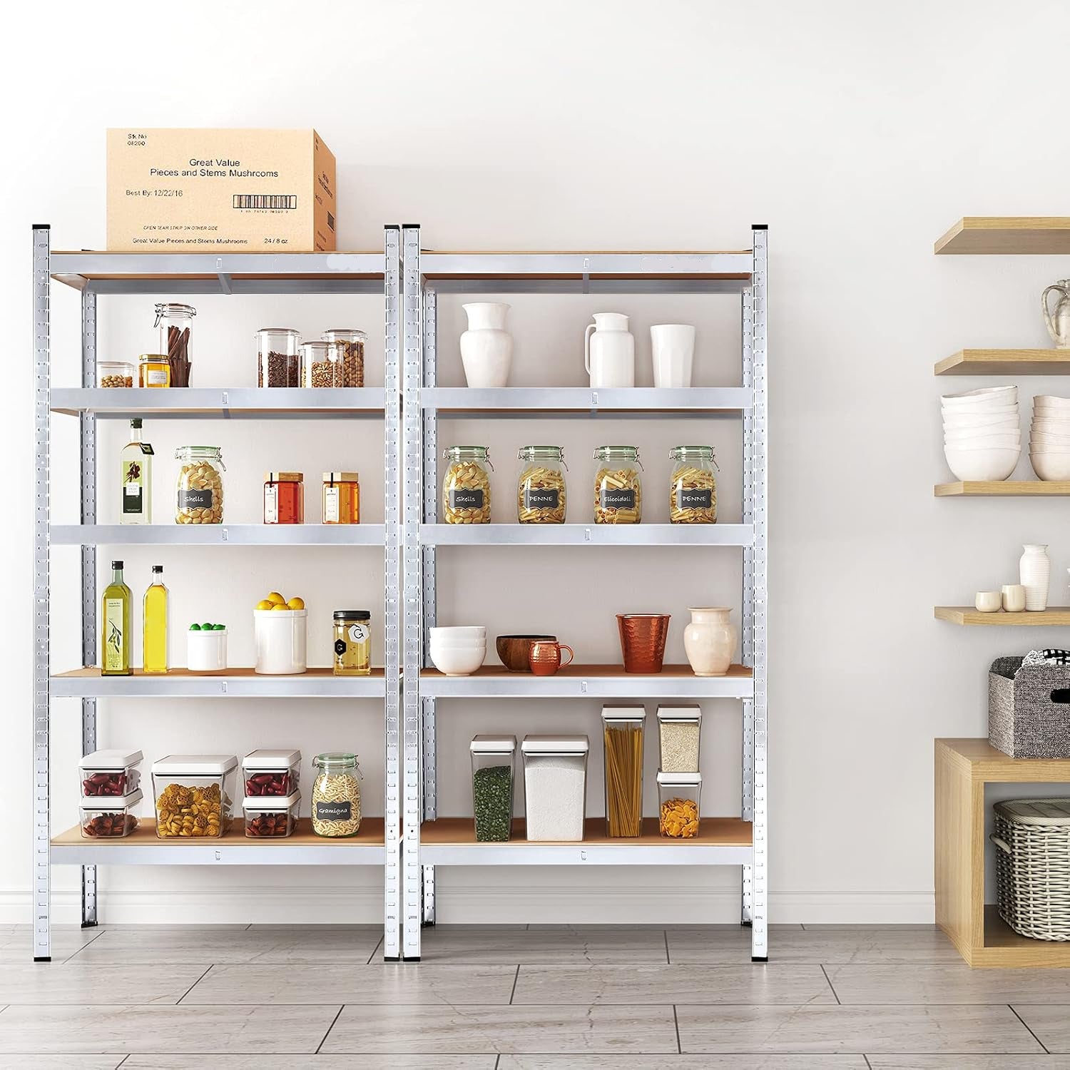 Raft Metalic Profesional pentru Depozitare, 180x90x30 cm, 5 Polite, Suporta 875 kg – organizare eficienta pentru garaj, magazie sau atelier