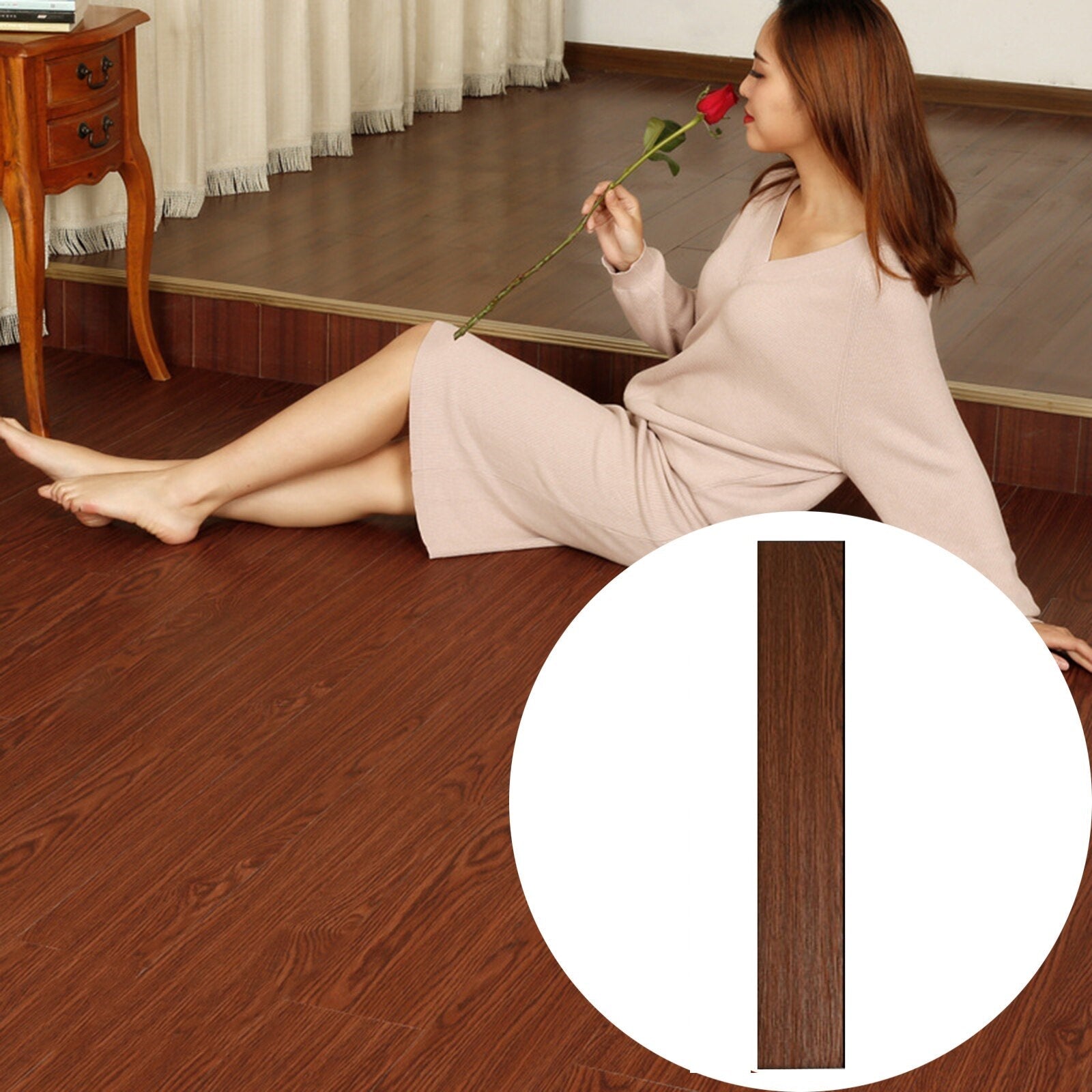 Plăci PVC autoadezive pardoseală lemn 91,5×15,2 cm, 2 mm