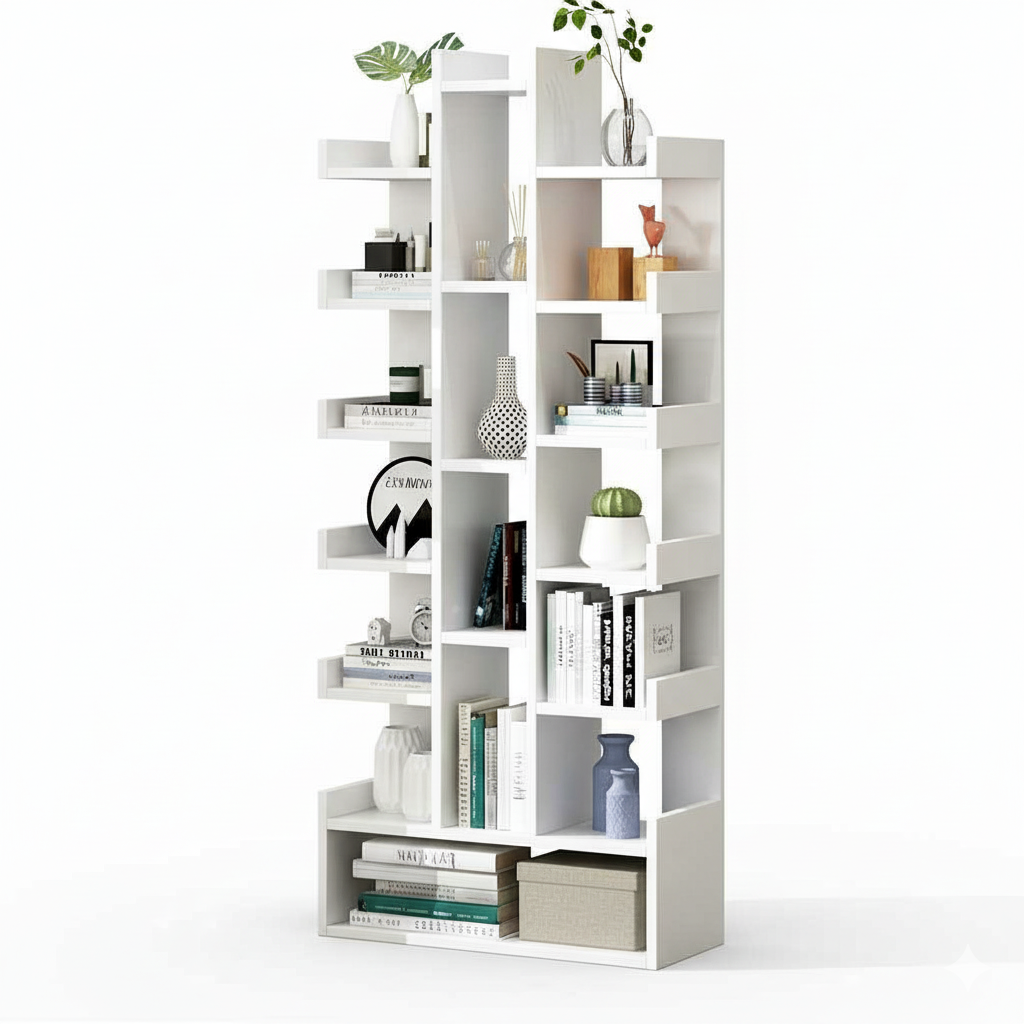 Mobilier modern Tree of Knowledge, 51x18x168 cm alb