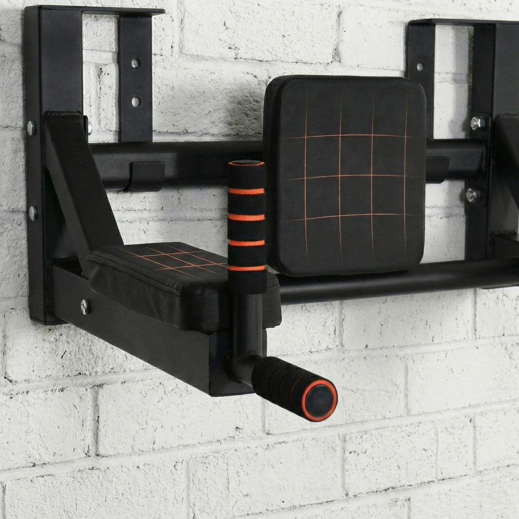 Bara pentru Tractiuni cu Fixare pe Perete, Otel Ranforsat, Capacitate 120 kg, Fitness si Calisthenics