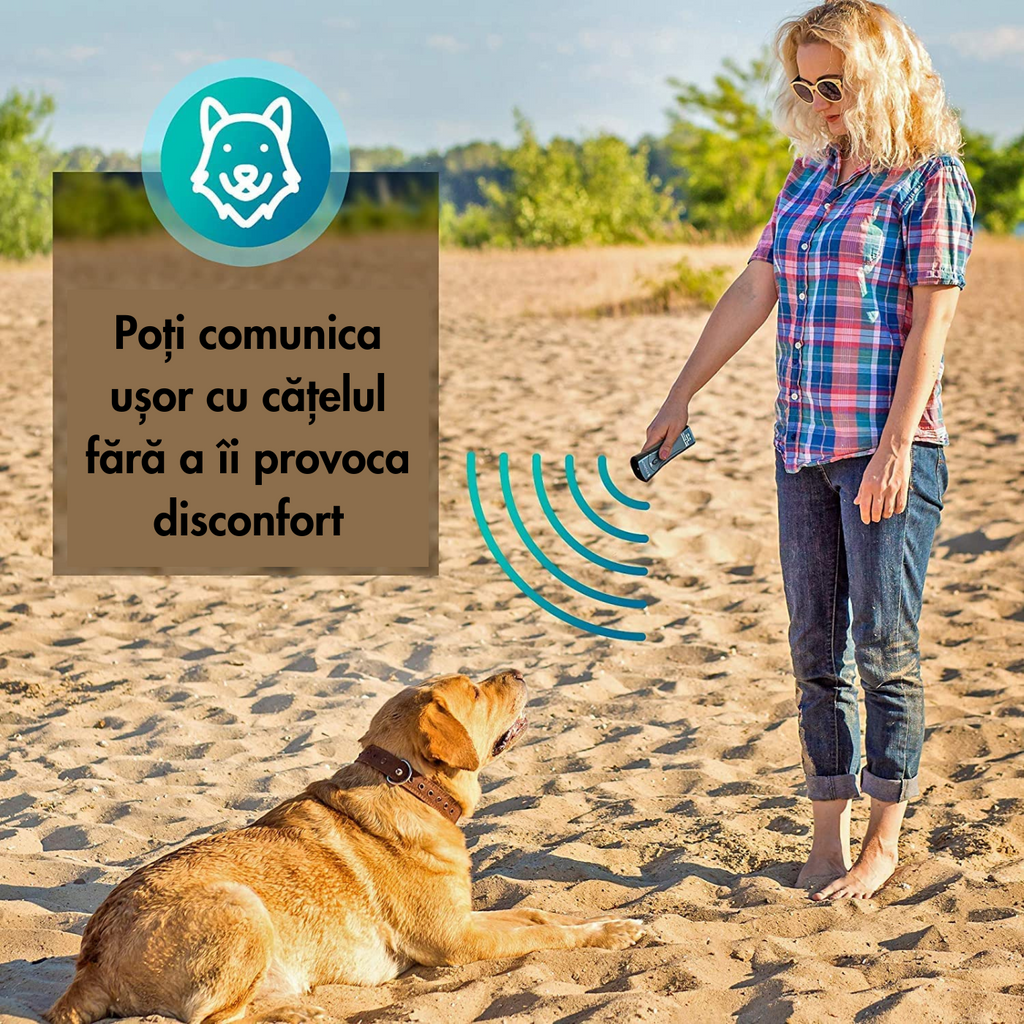 Dispozitiv Portabil cu Ultrasunete pentru Alungat Câinii Agresivi