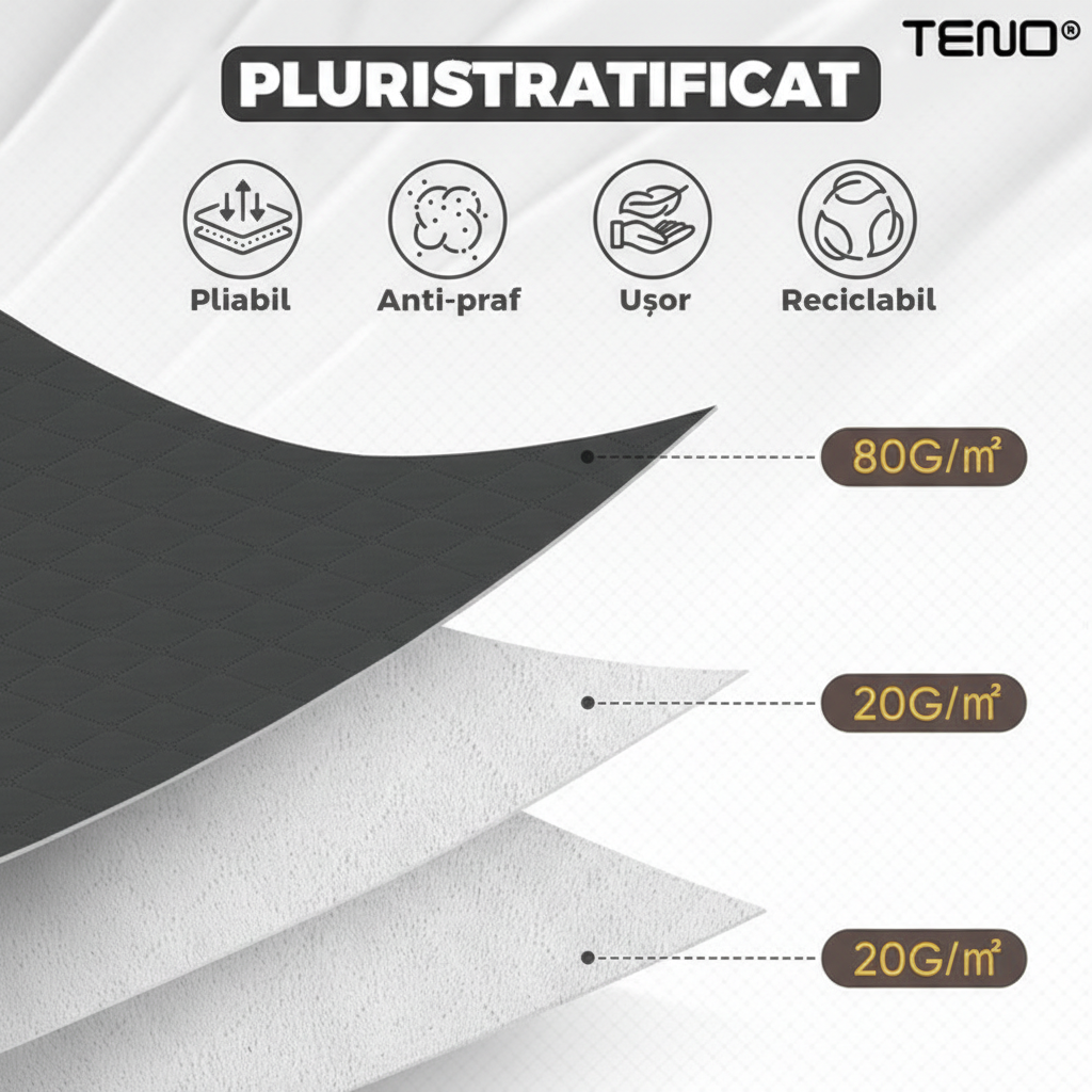 Set 3 Cutii depozitare 84L pliabile cu fereastră transparentă 60x40x35 cm