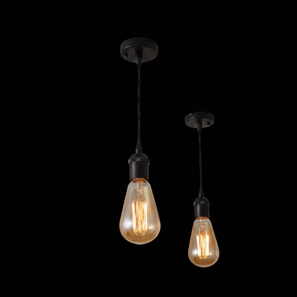 Bec LED E27 Vintage ST64 6W, lumina alb cald, filament decorativ pentru lampi retro