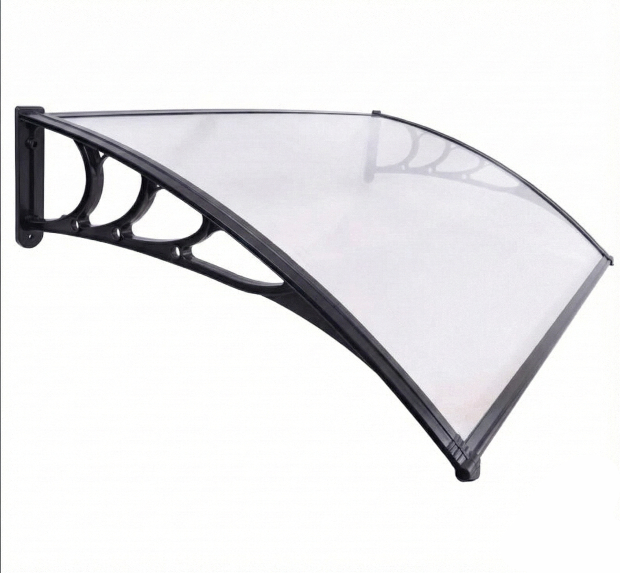 Copertina usa intrare, 150x90 cm, negru, policarbonat