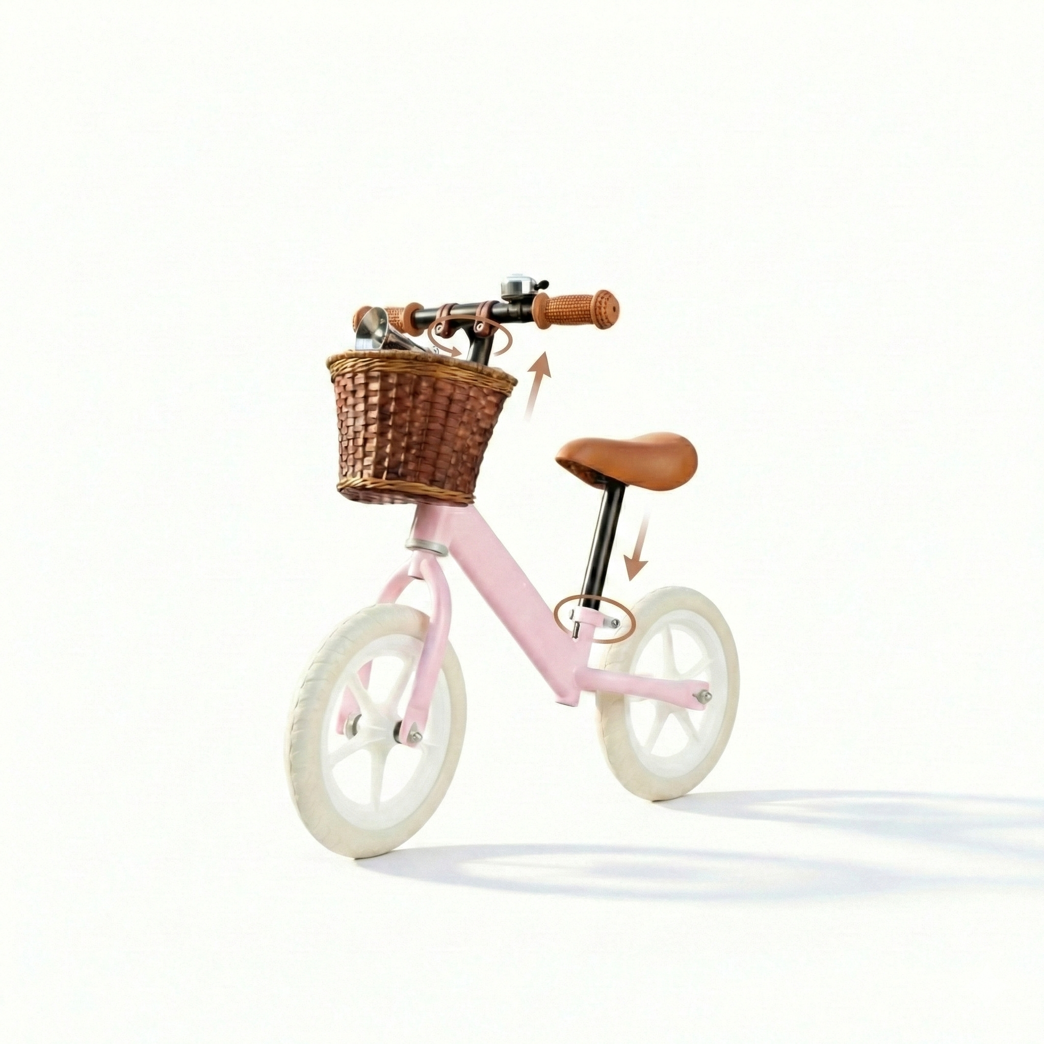 Bicicleta fara pedale cu cos si claxon pentru copii, bicicleta de echilibru usoara si stabila