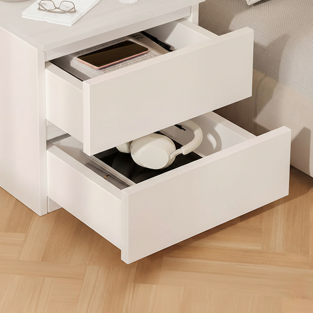 Noptiera Mica Moderna, Masa Laterala Simpla, pentru Dormitor 40x40x30