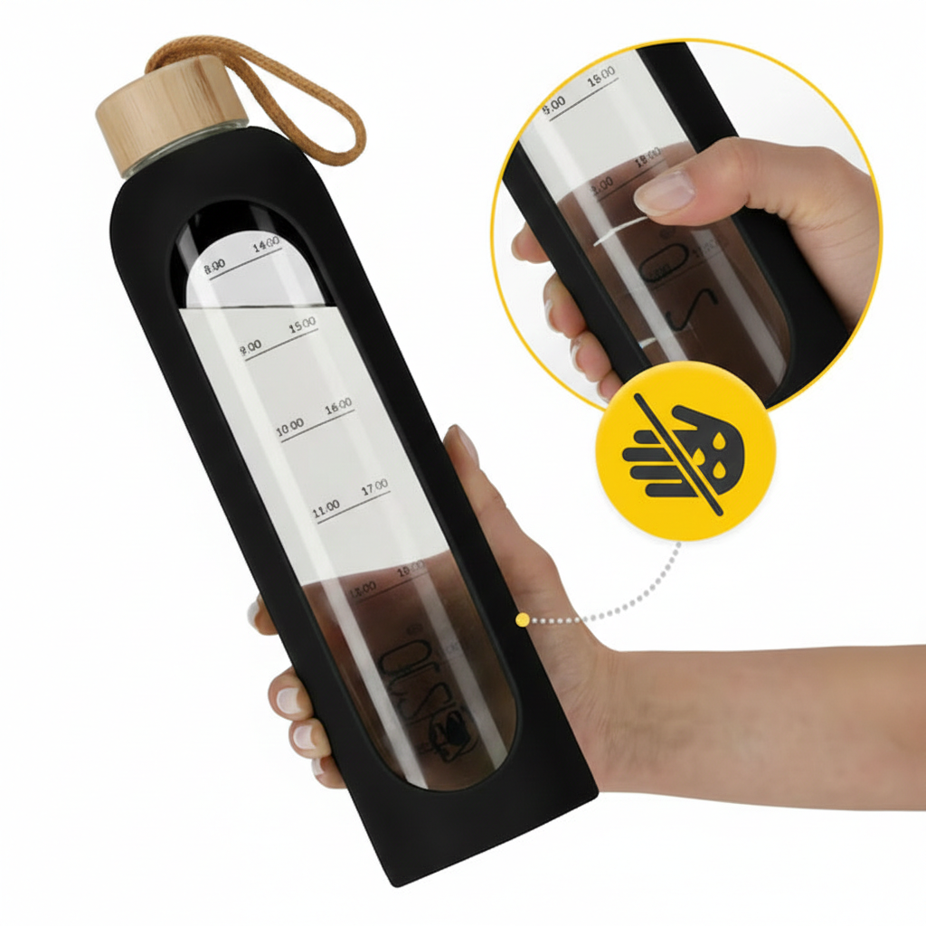 Sticlă pentru apă din sticlă 1 L