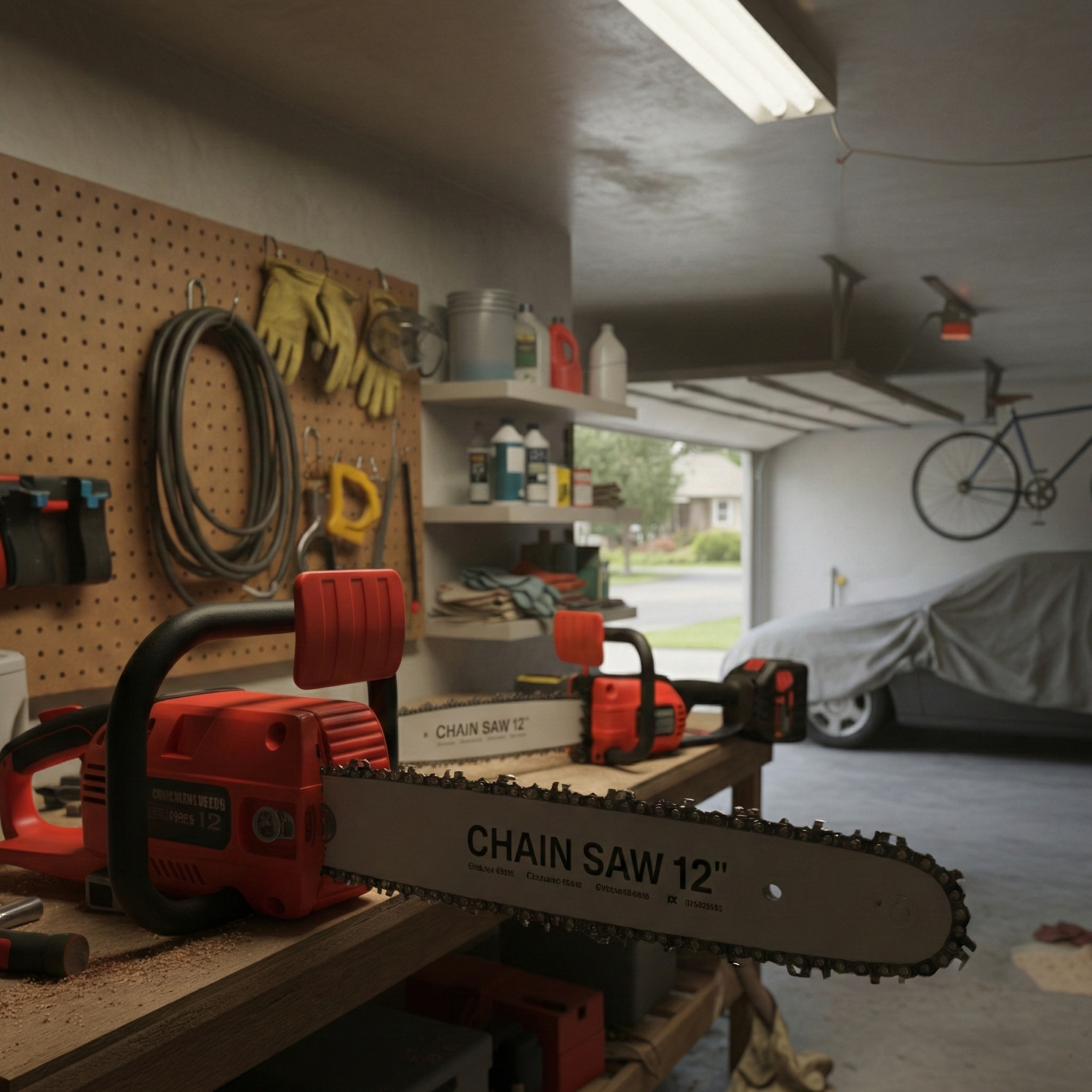 Drujba Electrica cu Lant (Motofierastrau), 12 Inch (305mm), 2 Acumulatori 48V Lithium-Ion, 4800 RPM, Accesorii Incluse