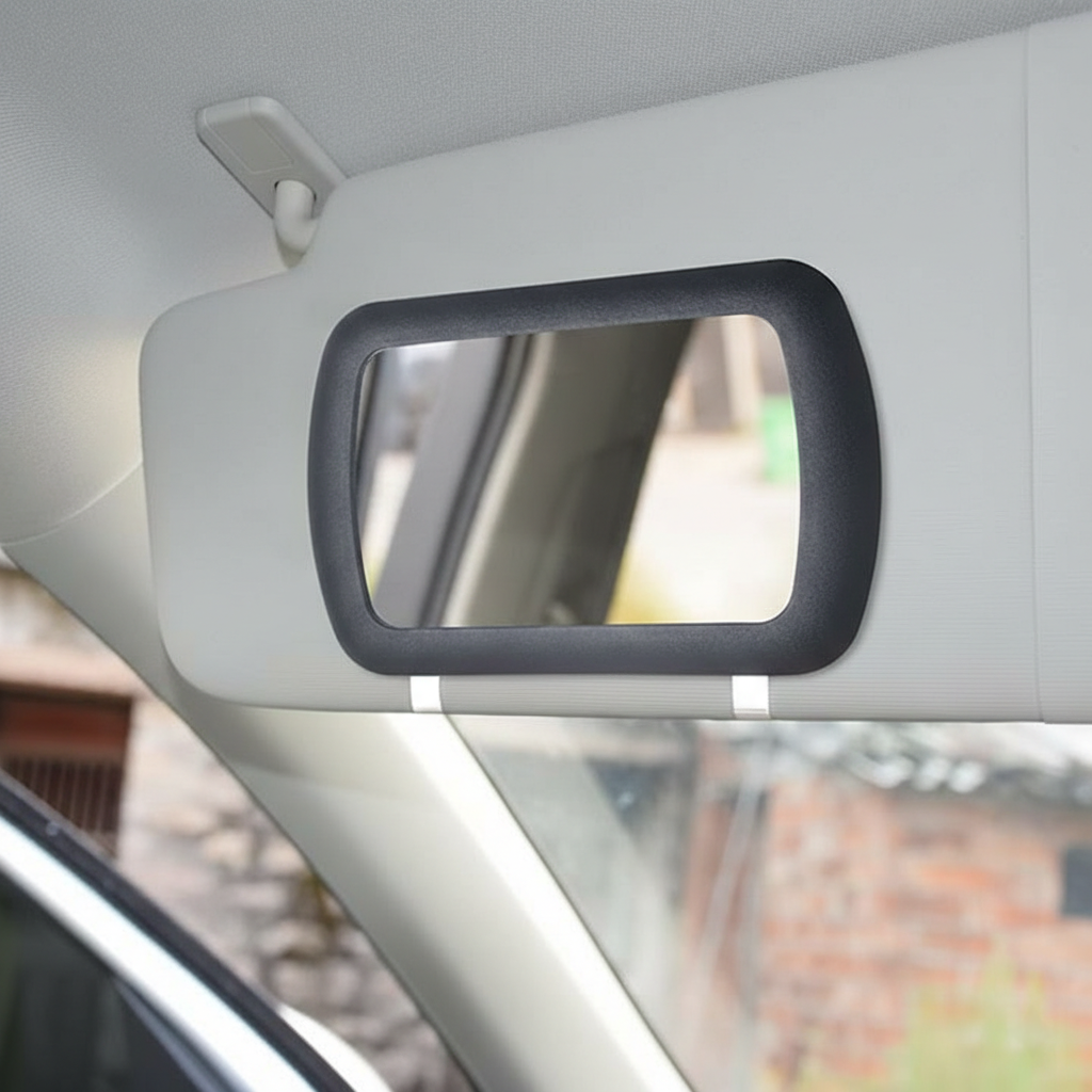 Oglinda machiaj auto adeziva pentru parasolar, format mare