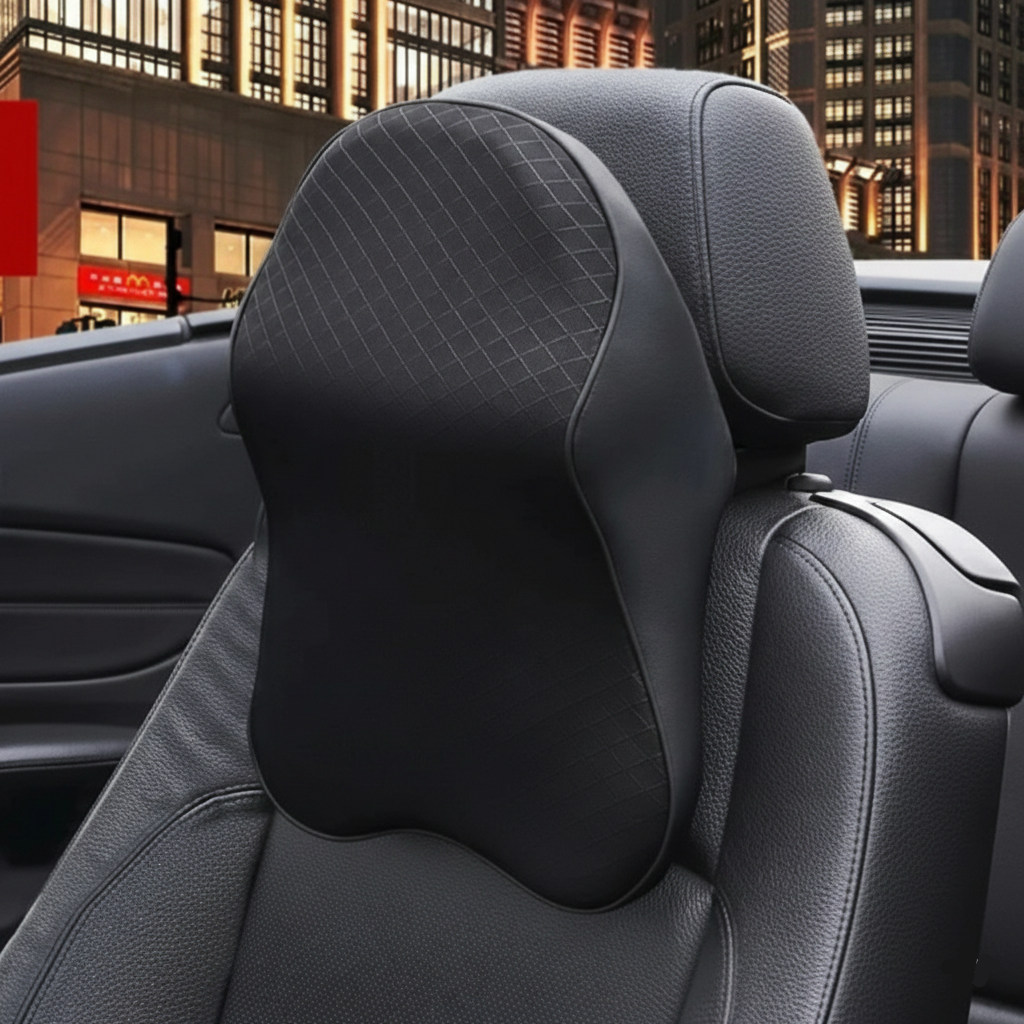 Perna tetiera auto ergonomica, spuma memorie