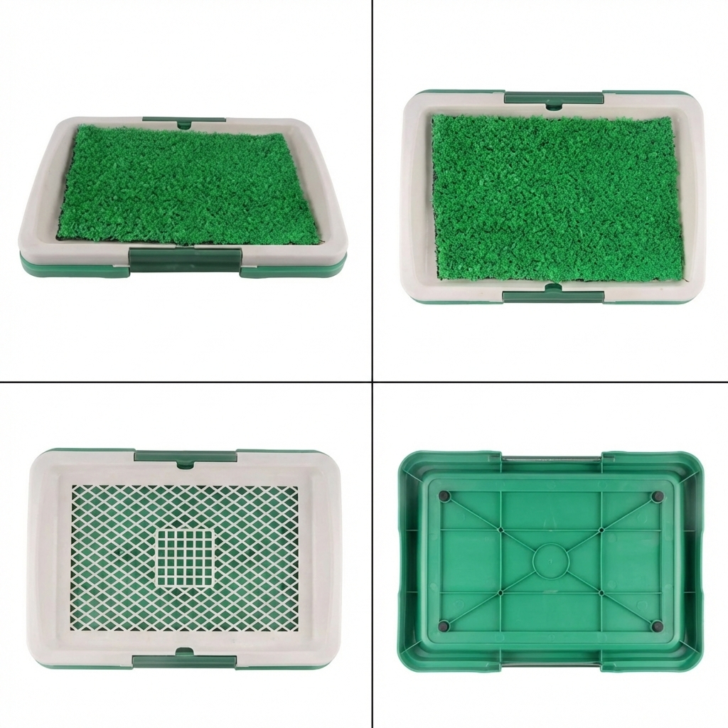 Toaleta cu iarba artificiala pentru caini si animale de companie, tava colectoare usor de curatat