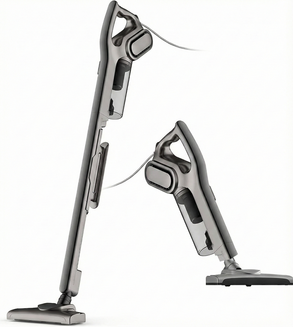 Aspirator Vertical 2 în 1, Fara Sac, 600W, Portabil