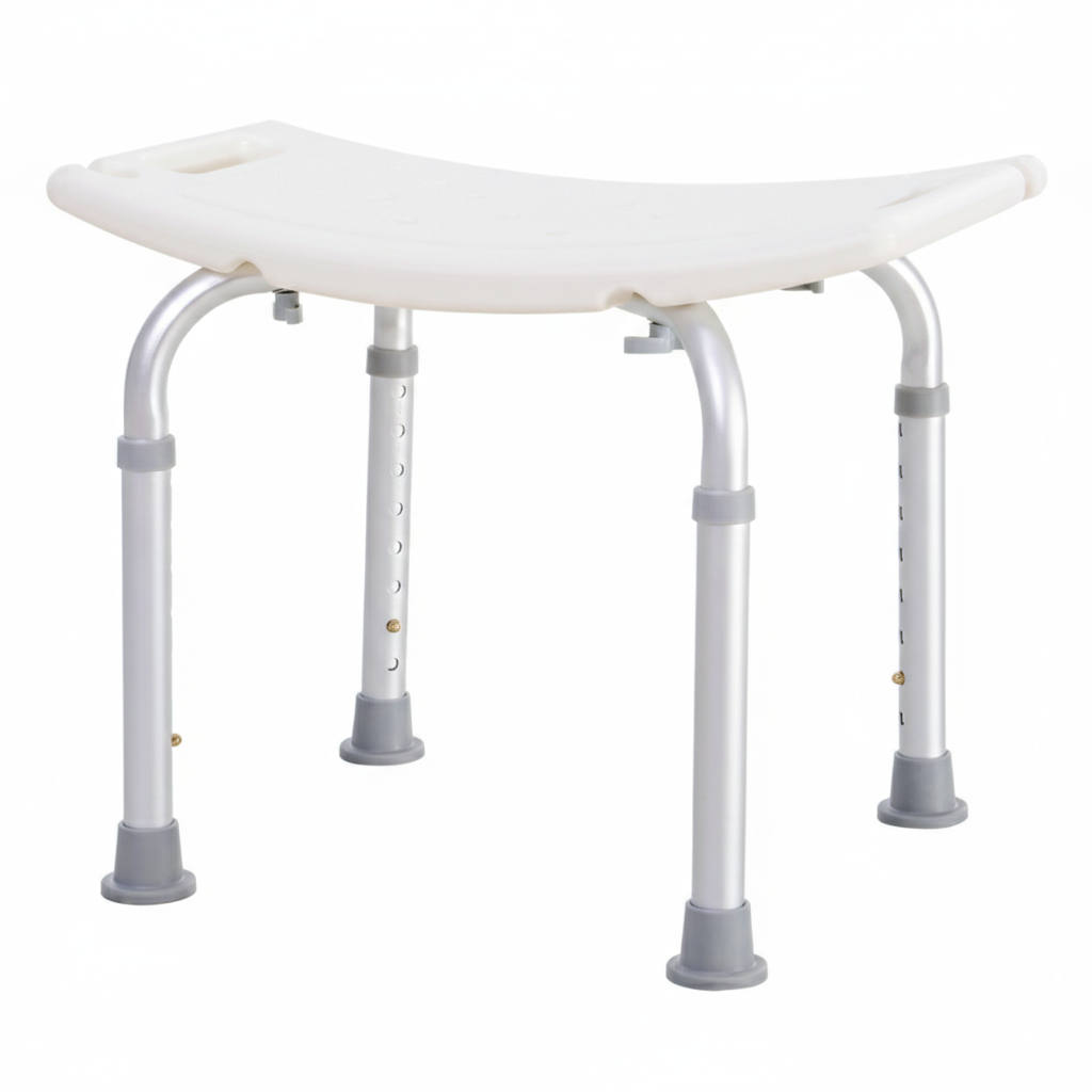 Scaun dus antialunecare reglabil 50x36x39.5–56.5 cm