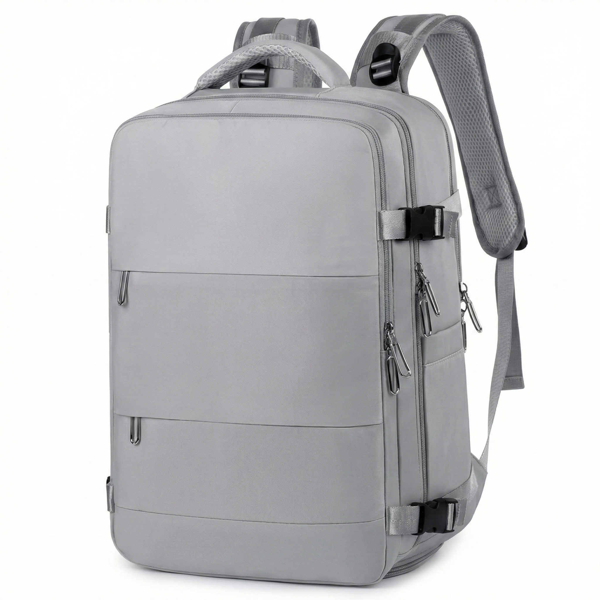 Rucsac de calatorie bagaj de mana, unisex, compartiment pentru laptop si incaltaminte, impermeabil, 46x30x20 cm, gri