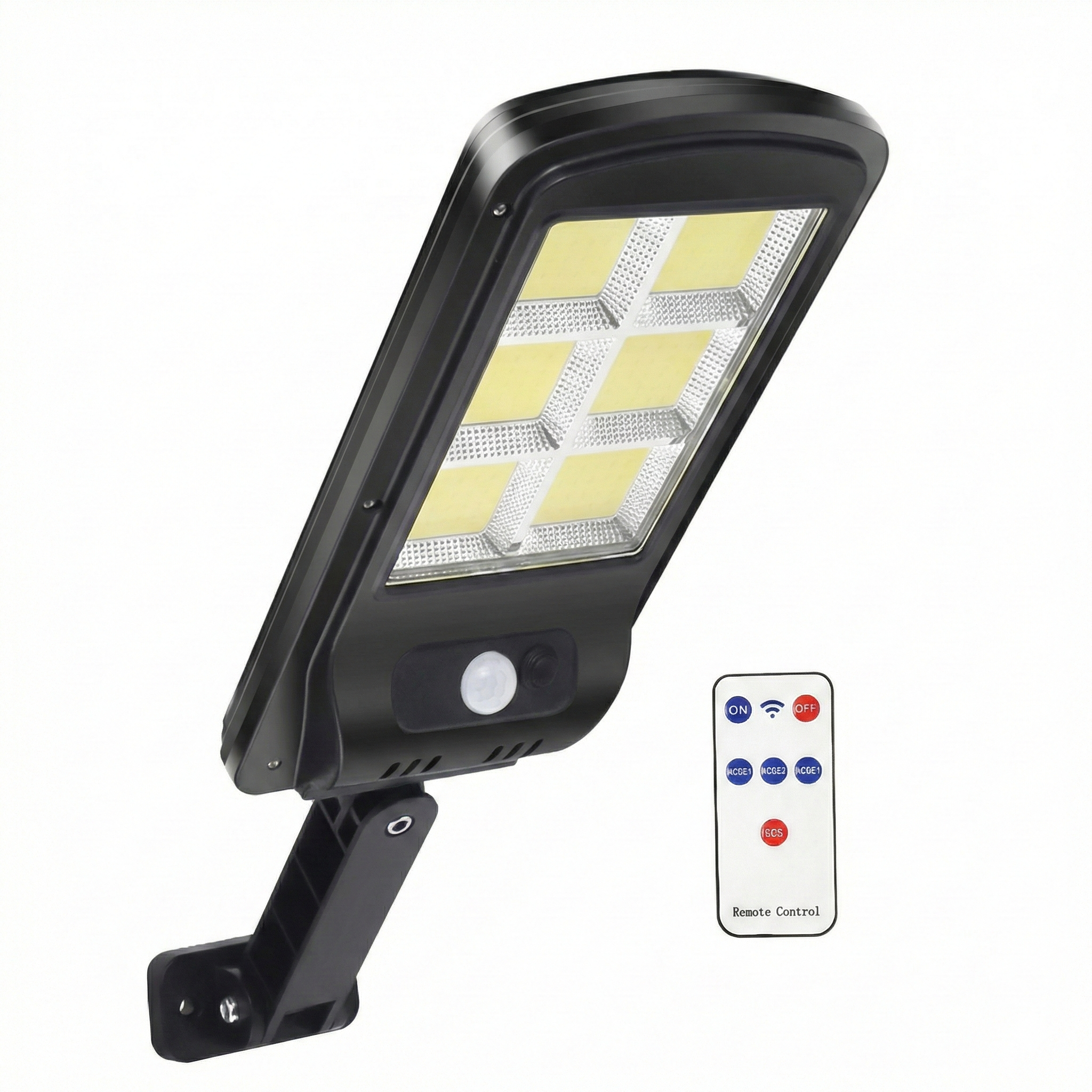 Set 5 Lampi Solare LED COB 160, cu Senzor de Miscare si Telecomanda, Iluminat Exterior, Incarcare Solara + Cadou Surpriza