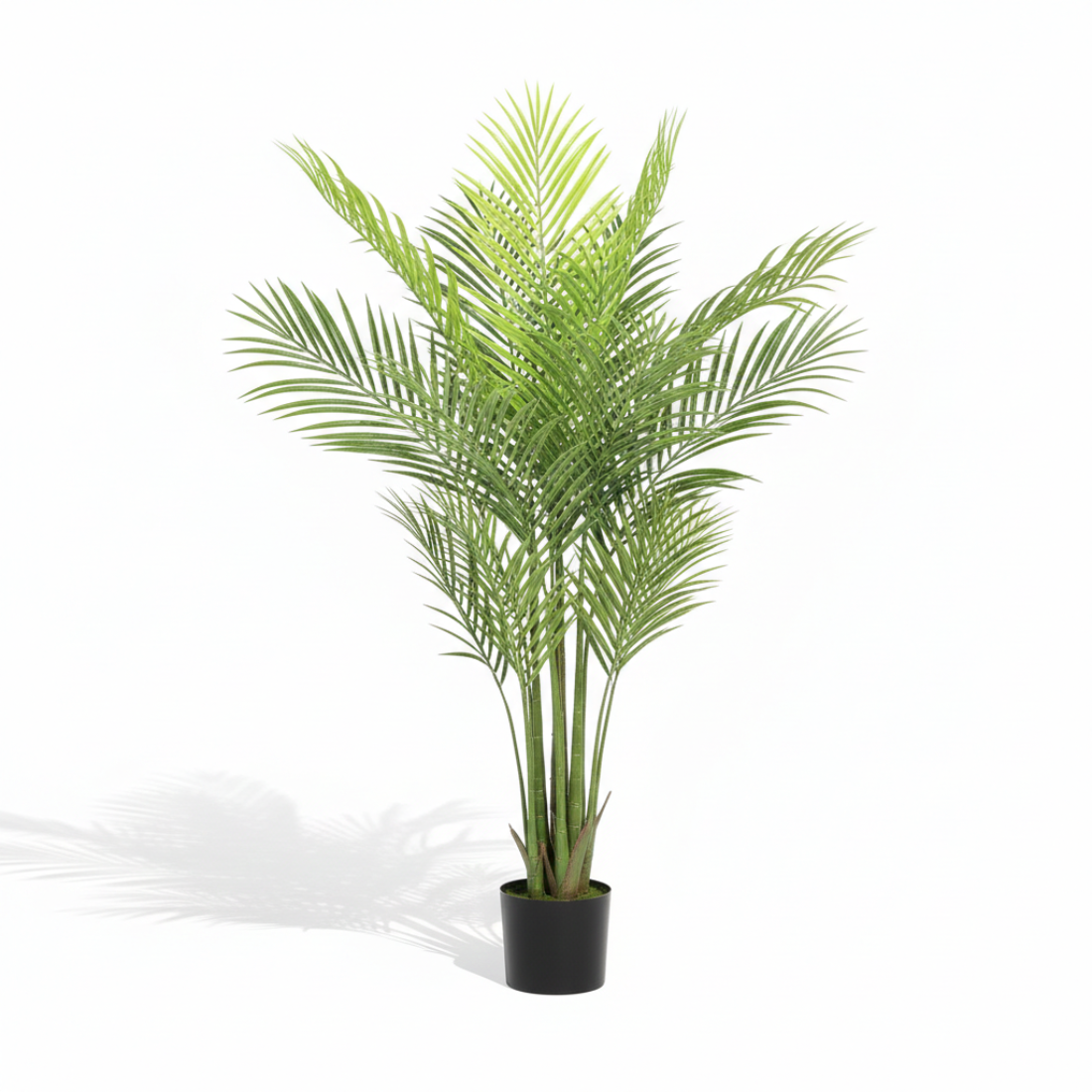 Palmier arbore artificial cu ghiveci din plastic, inaltime 120 cm