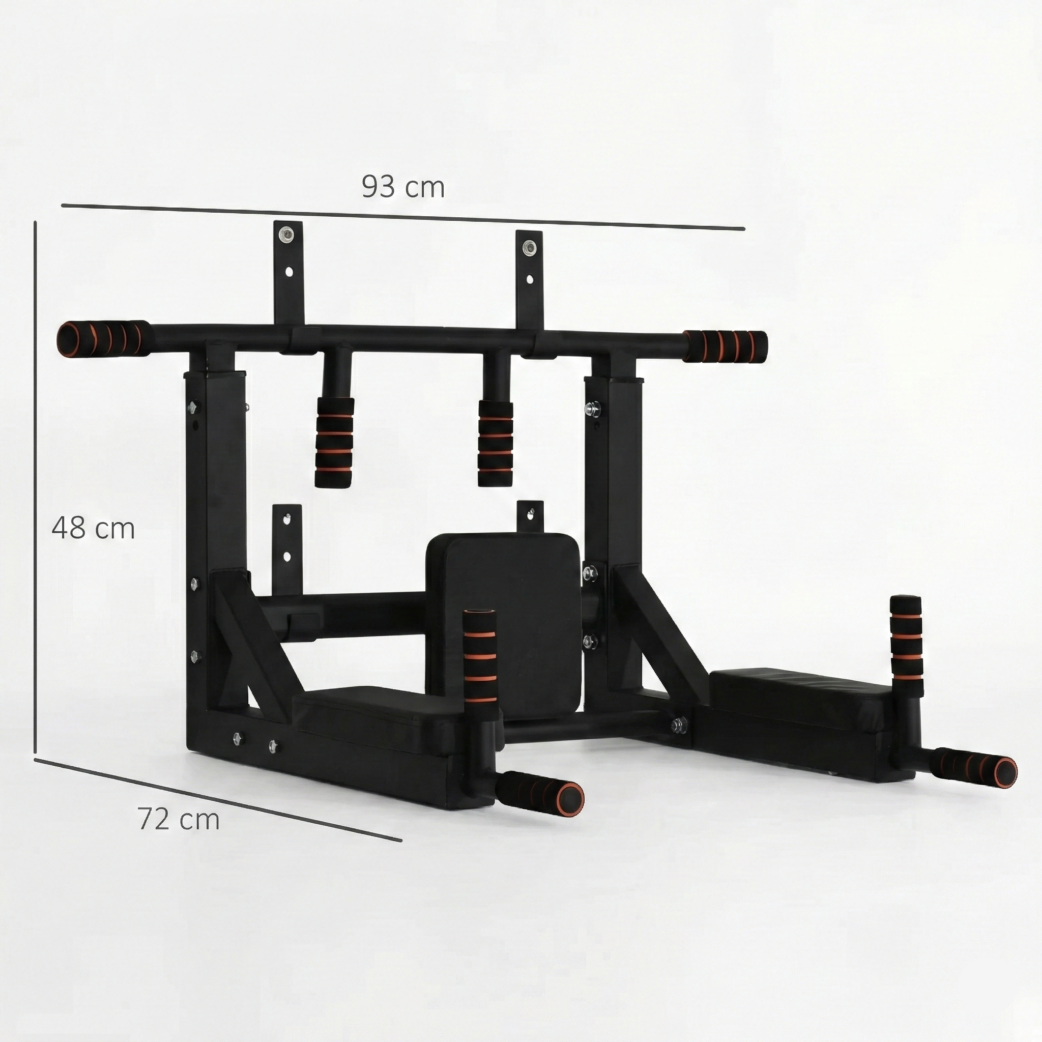 Bara pentru Tractiuni cu Fixare pe Perete, Otel Ranforsat, Capacitate 120 kg, Fitness si Calisthenics