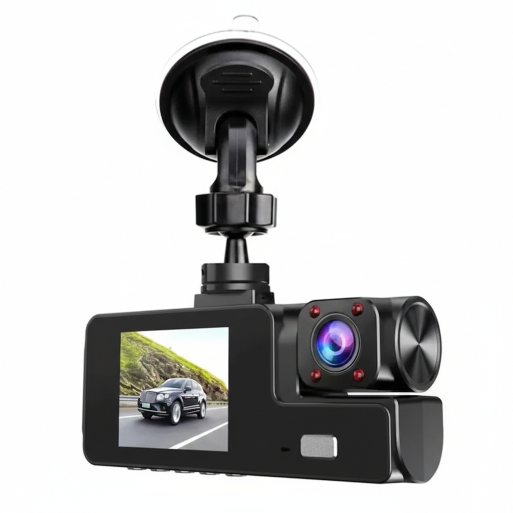 Camera auto DVR fata-spate Full HD 1080p, card inclus