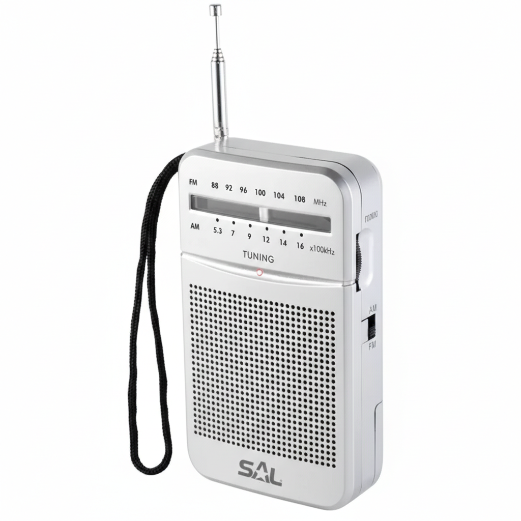 Mini radio portabil AM/FM, cu baterii si receptie puternica, model ICF-961, ideal pentru uz zilnic si calatorii