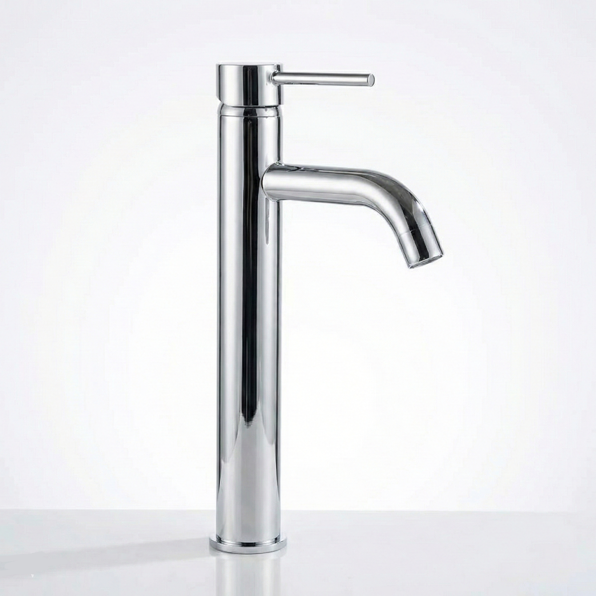 Baterie Lavoar Crom Lungo, Montaj pe Blat sau Lavoar, Design Clasic