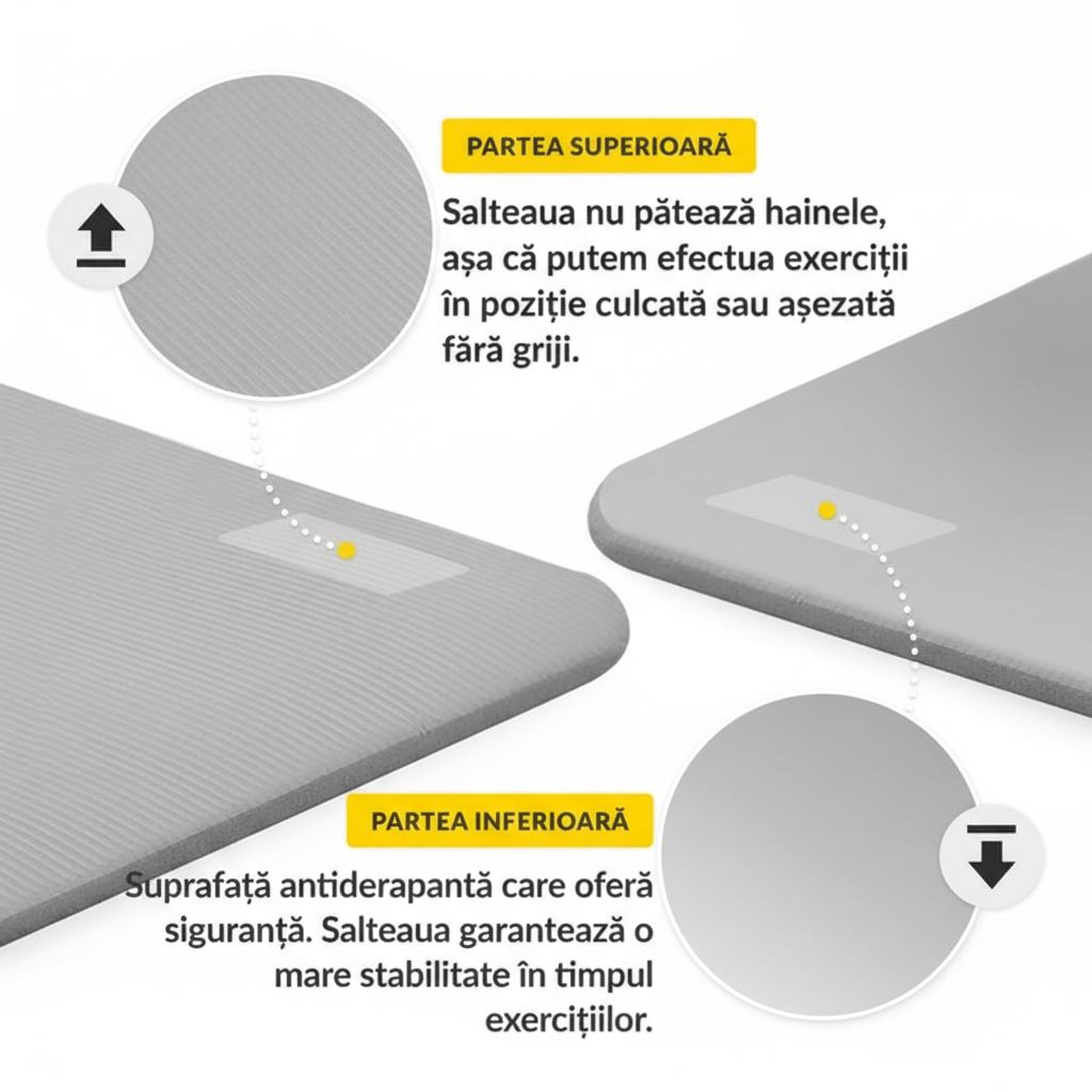 Saltea fitness pentru yoga, 1 cm