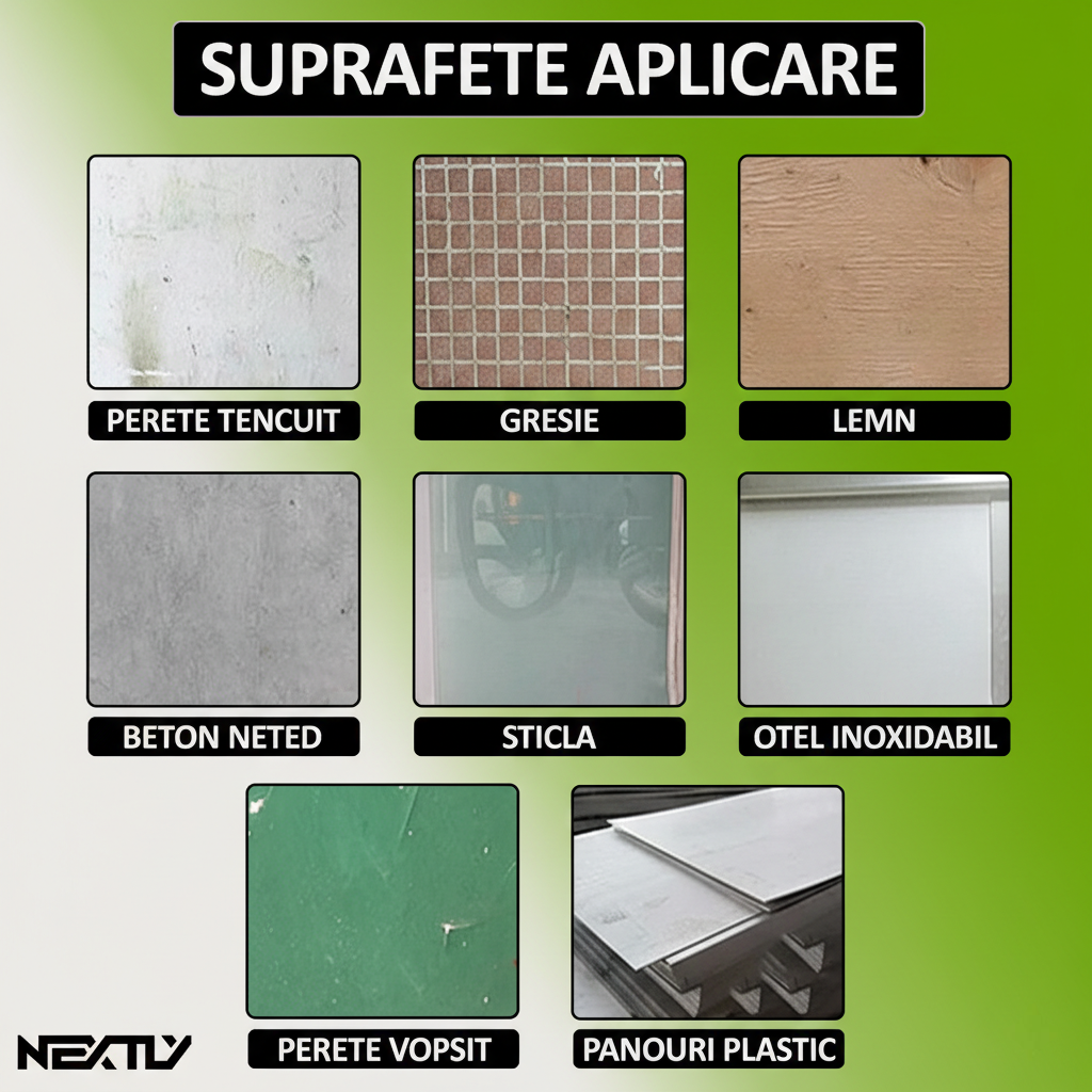 Set 10x tapet 3D caramida cu iedera, panouri autoadezive 4.9mp, 70x70 cm