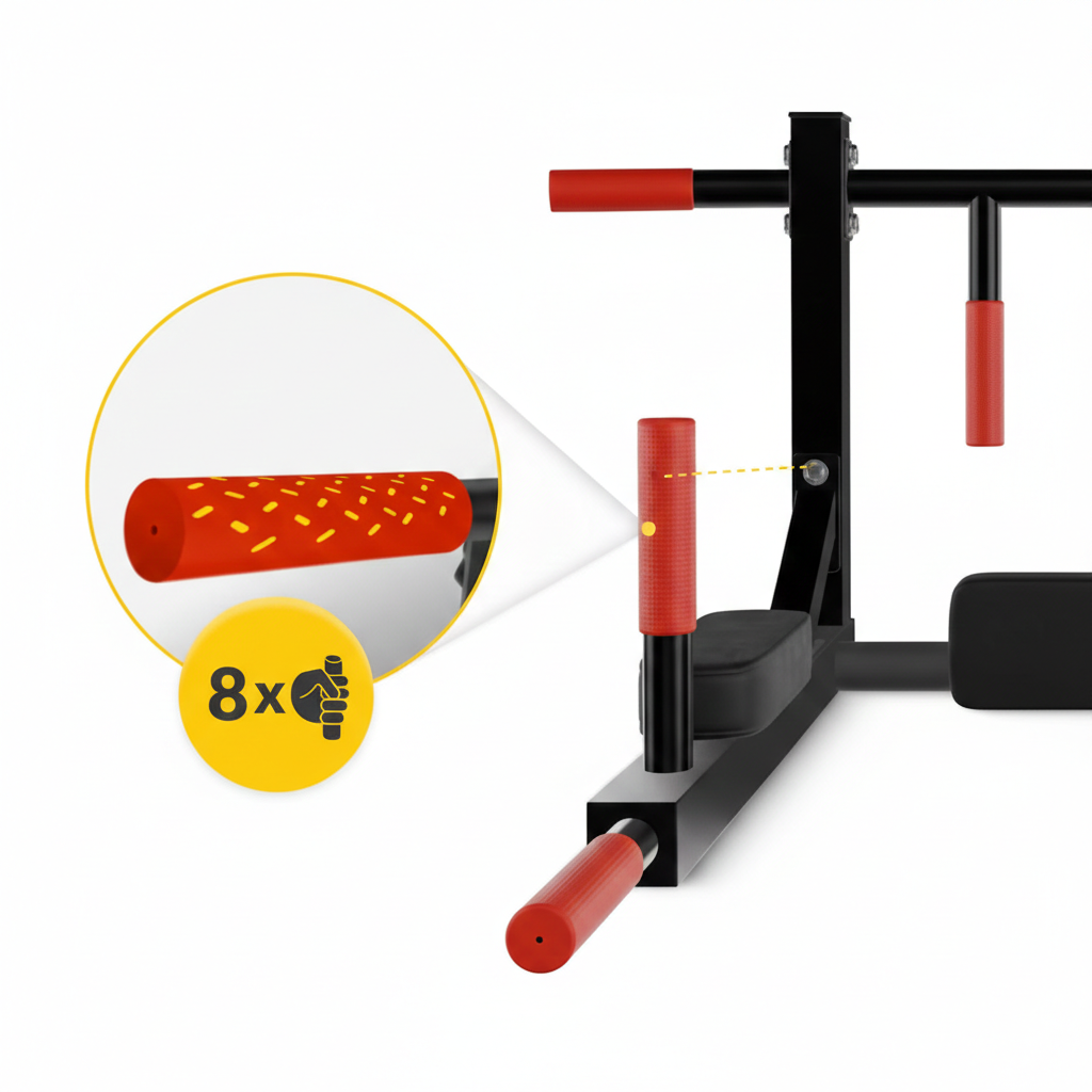 Bara multifunctionala pentru antrenament, tractiuni si exercitii 2 în 1
