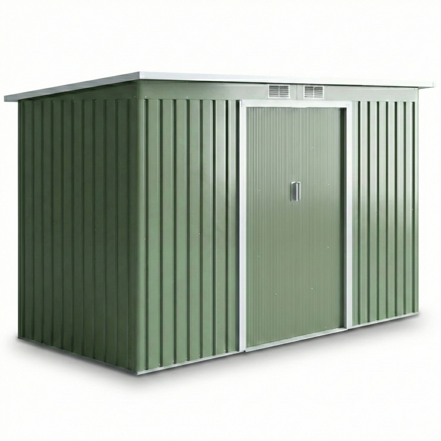 Magazie pentru scule de gradina, 280x130x172cm, Verde deschis