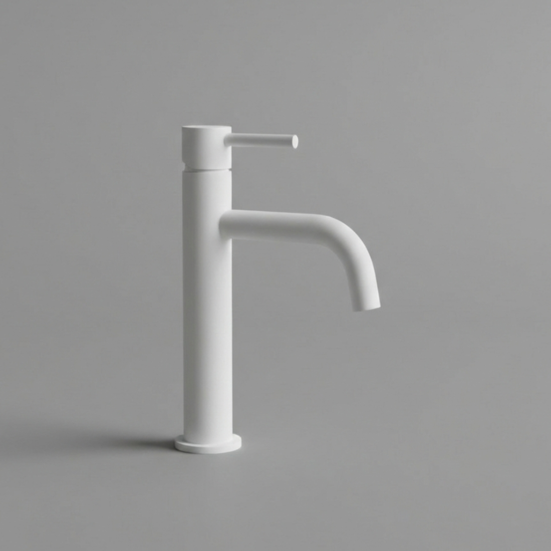 Baterie Lavoar Alb Lucios White High, Montaj pe Blat