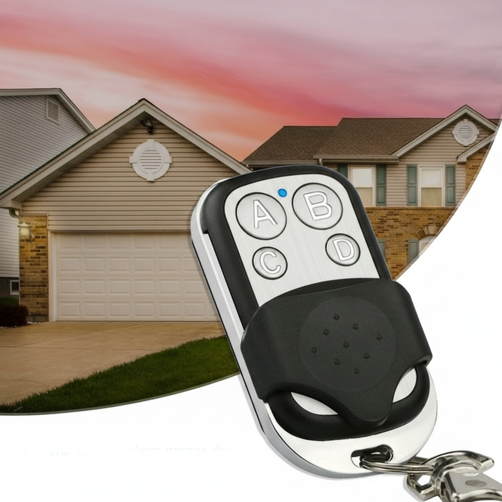 Telecomanda universala pentru poarta/garaj 433.92 MHz, cu 4 butoane, clonare pentru usi de garaj
