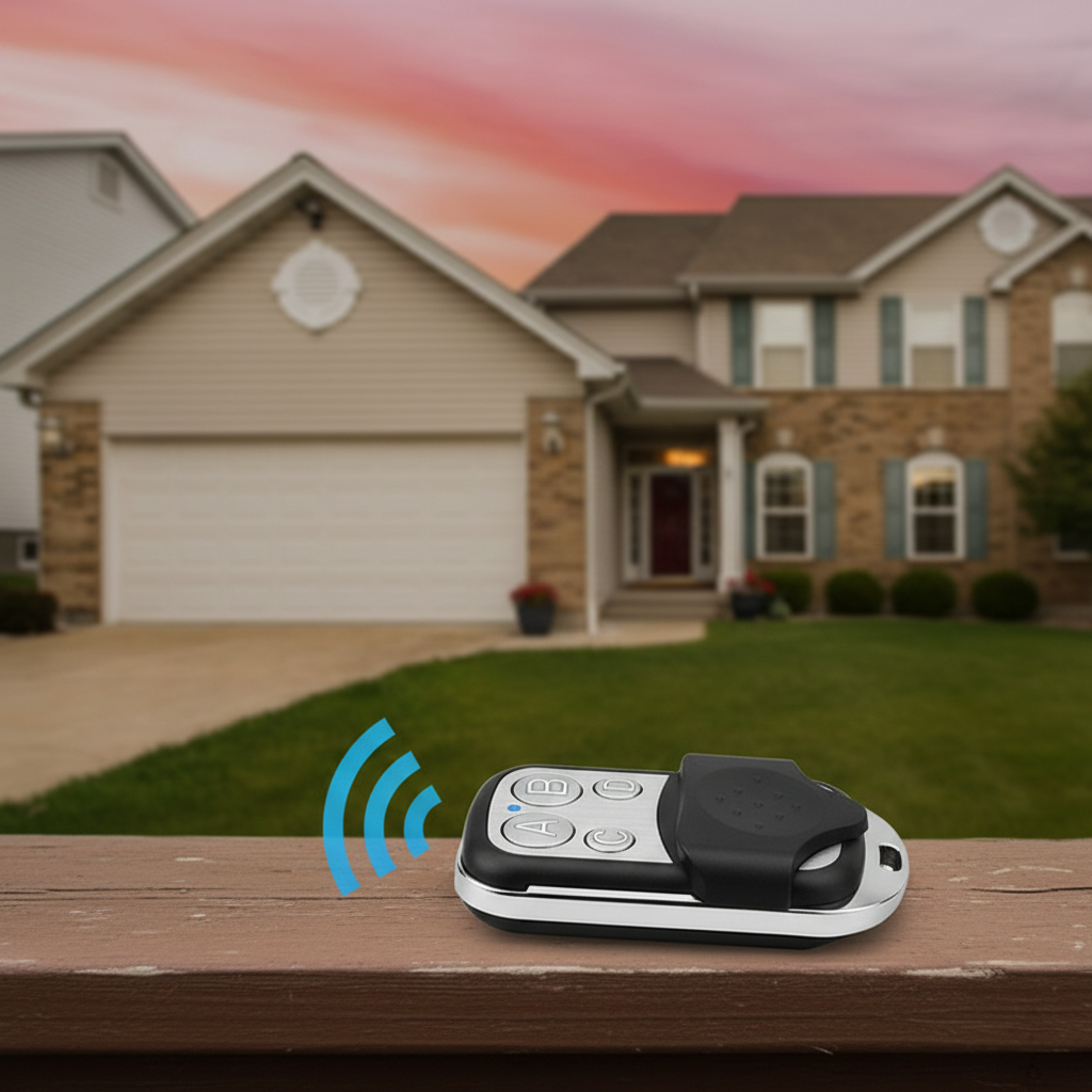 Telecomanda universala pentru poarta/garaj 433.92 MHz, cu 4 butoane, clonare pentru usi de garaj