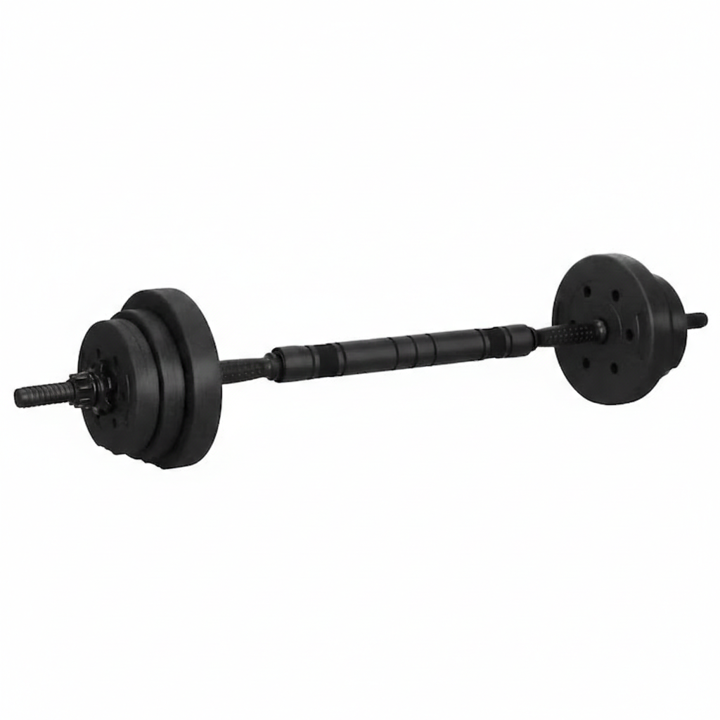 Set Gantere si Haltera Ajustabila cu Functie Kettlebell, Greutate Totala 19 kg, Antrenament Complet Fitness & Bodybuilding