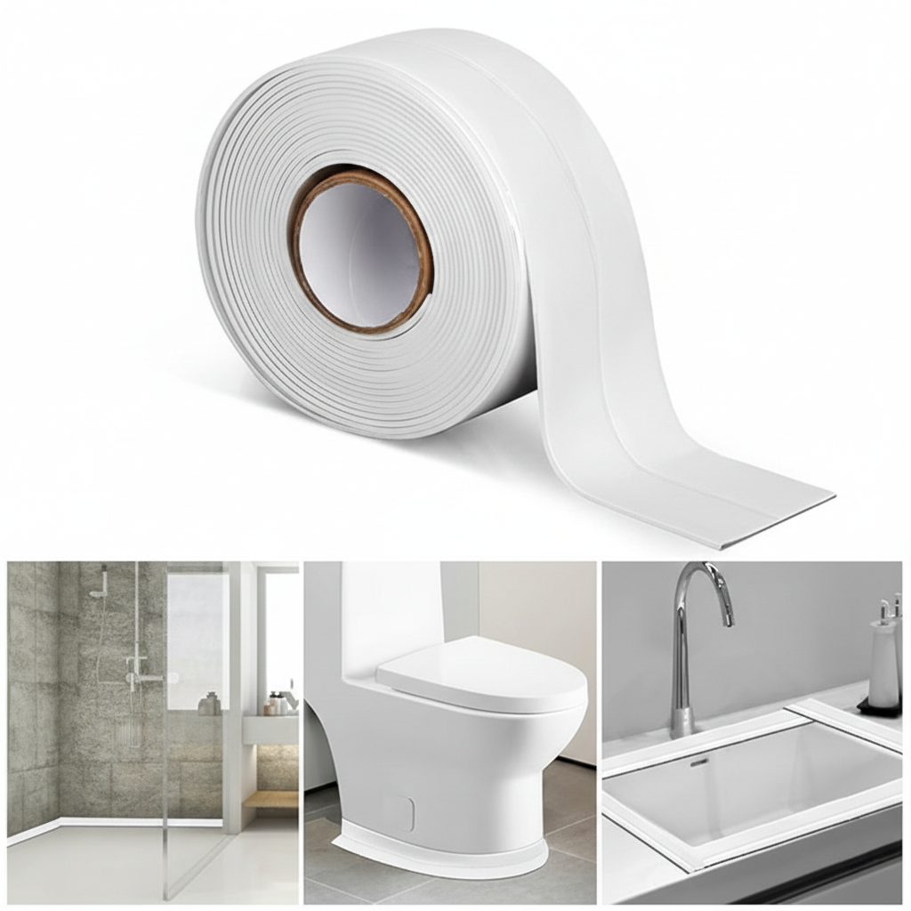 Banda de etansare pentru baie, PVC, impermeabila, 320cm