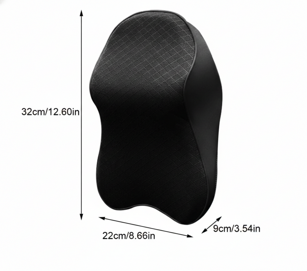 Perna tetiera auto ergonomica, spuma memorie