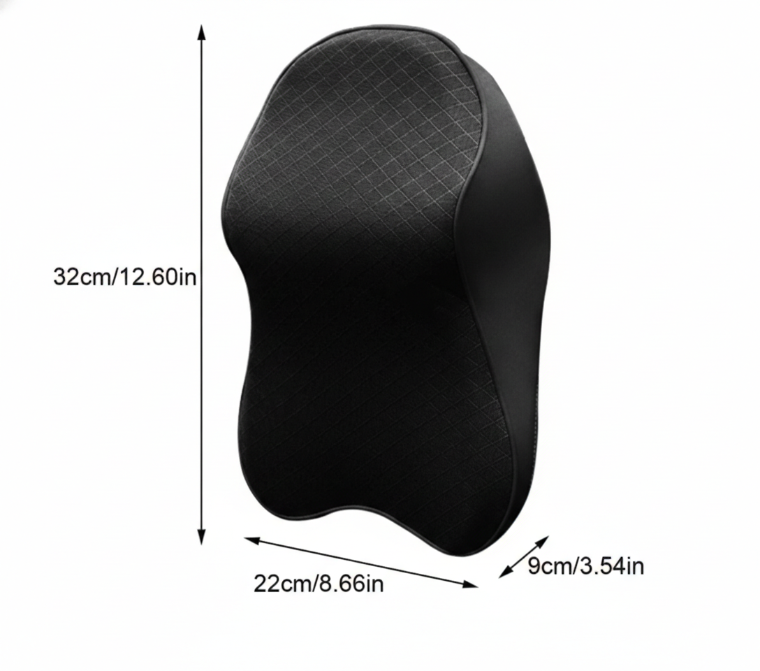 Perna tetiera auto ergonomica, spuma memorie